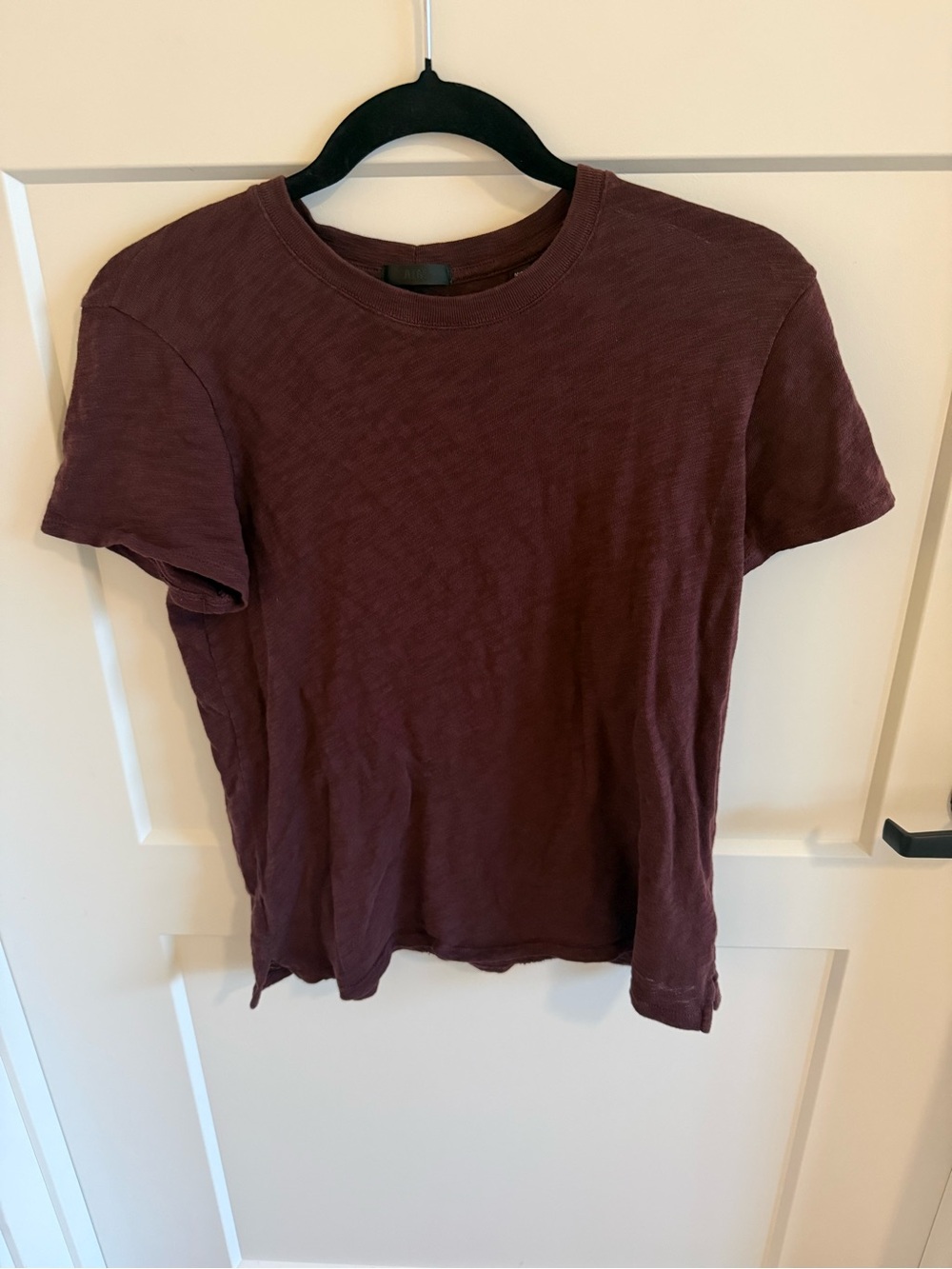 ATM Anthony Thomas Melillo Slub Cotton Tee Burgundy Size M